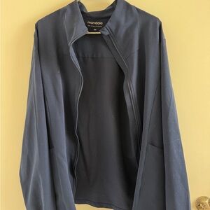 Mandala Navy Scrub Jacket